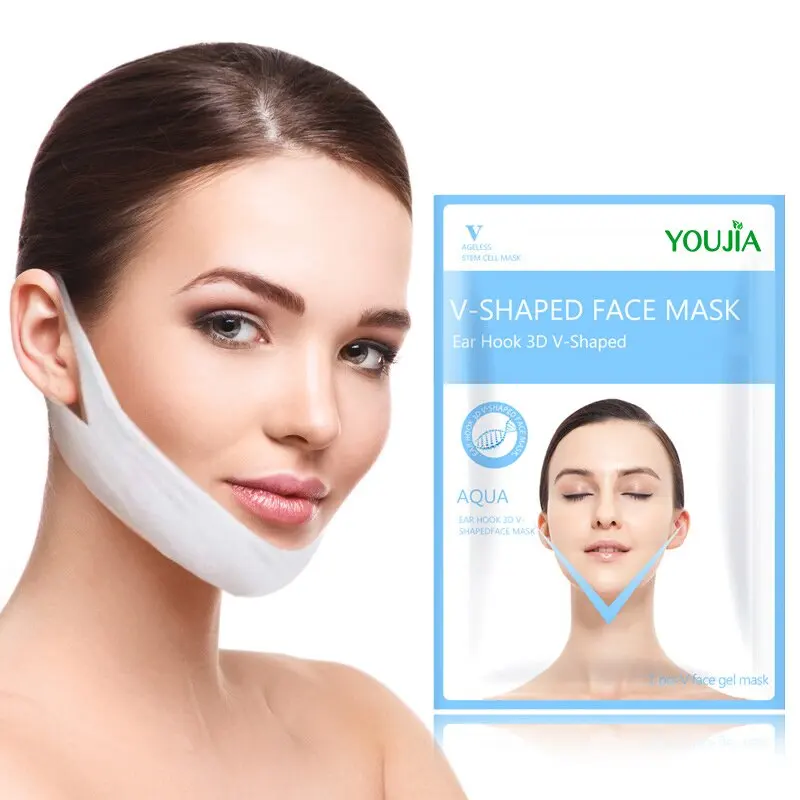 OEM/ODM Rose Collagen Lifting Face Slimming Mask Wholesale Skin Whitening Shape V Line Face Masks