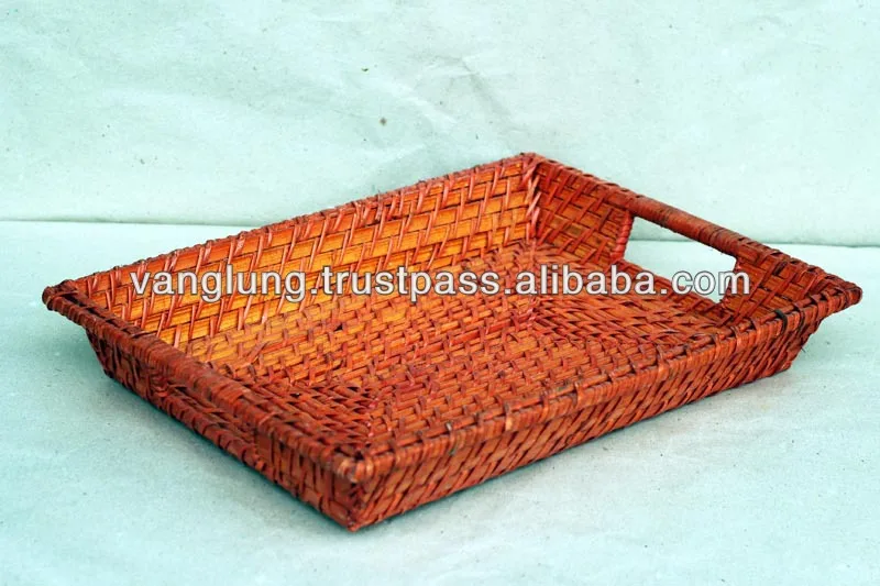 2023 Design 100% Handmade  Retangular Serving Trays Decorative Tray For Food Table Made In Vietnam