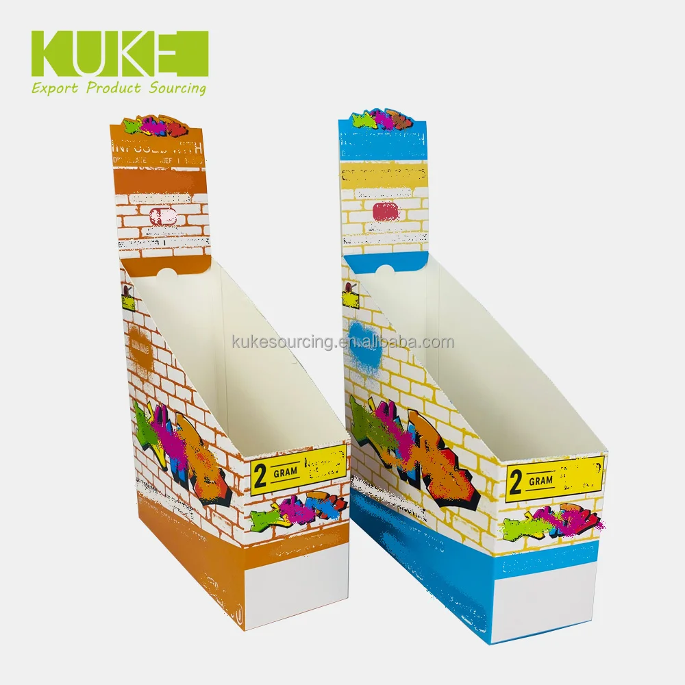 Retail Printed Snacks Cardboard Display Box Customized Corrugated Carton Gummy Paper Box