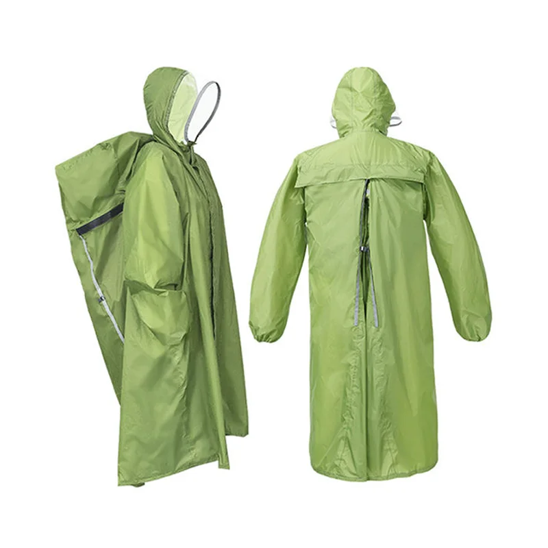 Newest Hooded Rain Poncho Reusable Waterproof Rain Coats Lightweight Multifunctional Rain Gear for Adults