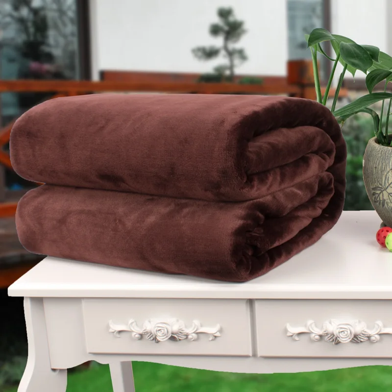 360gsm Thickened Custom Fleece Throw Blankets Luxury Decorative Throw Blankets Flannel Fleece Blanket For Couch & Bed