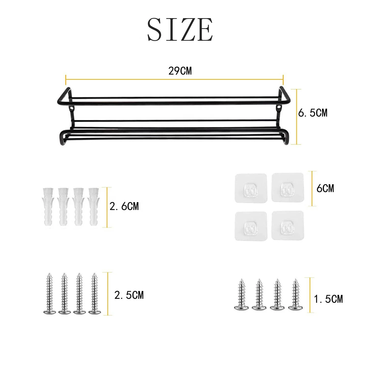 Punch-free Kitchen Fridge Cabinet Spice Rack Organizer Iron Wall Mounted Chrome 4 Tier Hanging Shelf for Spice Mason Jar