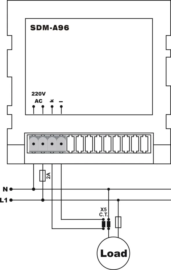 Samwha-dsp (OEM/ODM) SDM-A96 Амперметр измерительный тип панели Гц Частотомер