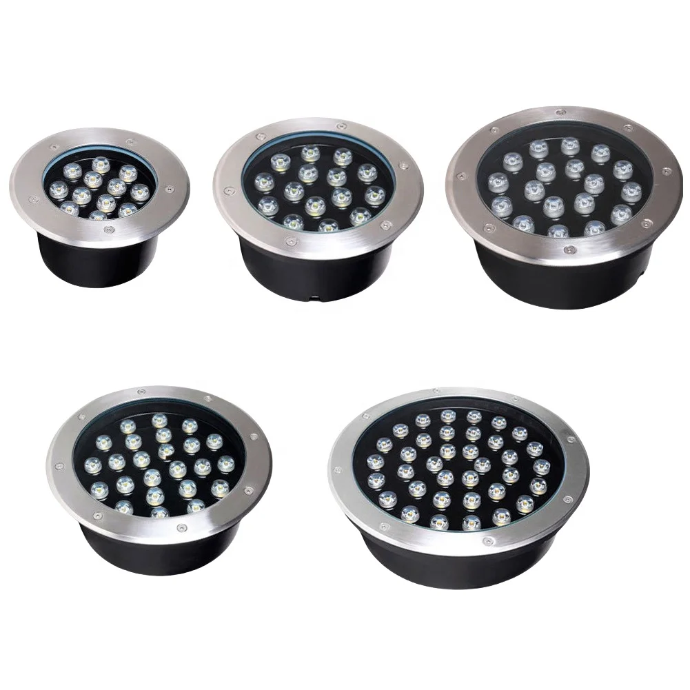 JESLED Landscape Lights 1W~48W LED Outdoor In-Ground Waterproof Shielded Well Lights Paver Light for Pathway Garden Fence Deck