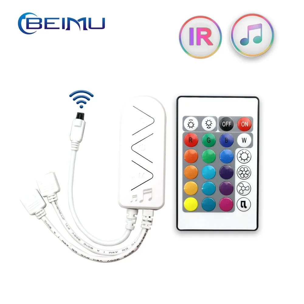 Cross border exclusive graffiti WiFi Bluetooth LED seven color RGB light strip controller development OEM/ODM customization