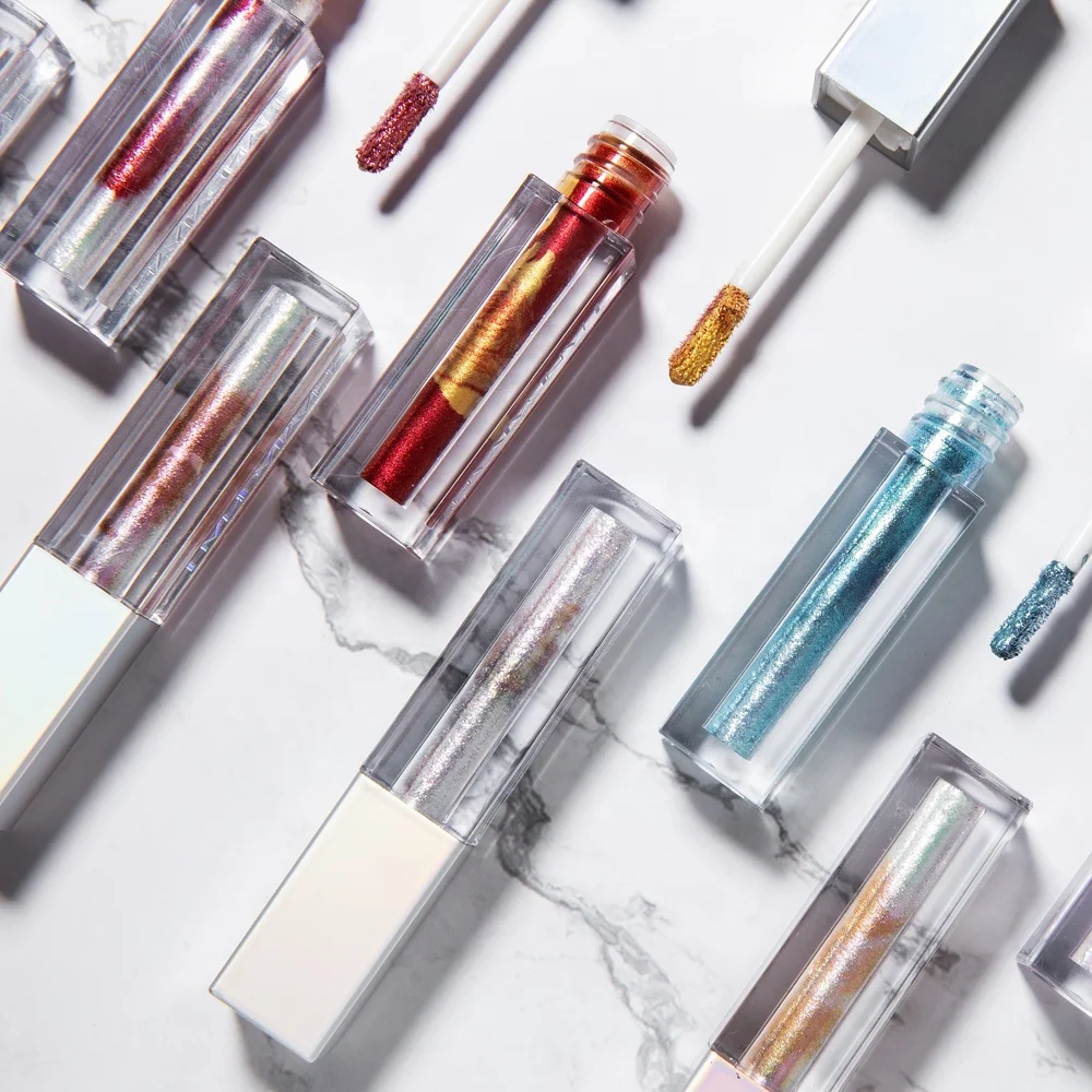 
Marble Liquid Glitter Diamond Shimmer Eyeshadow Waterproof Long Lasting Chameleon Pearlescent Eyeshadow 