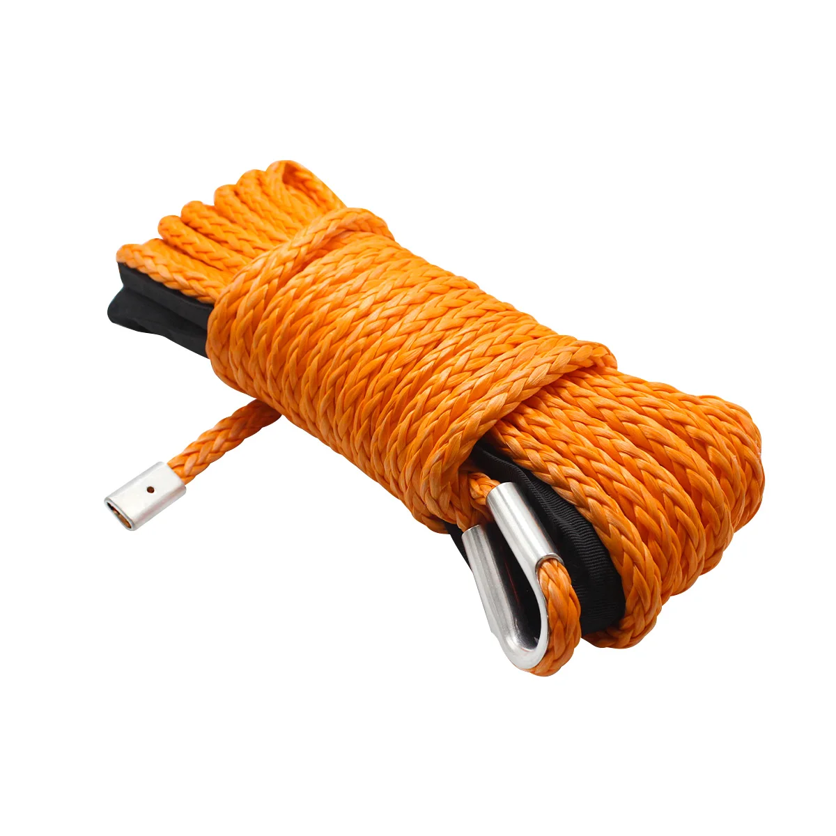 Factory Price Off Road 4x4 Emergency Tools Winch Rope 1/2 x 50ft  9.5mm 12mm 12 Strand uhmwpe Synthetic Rope Winch Rope
