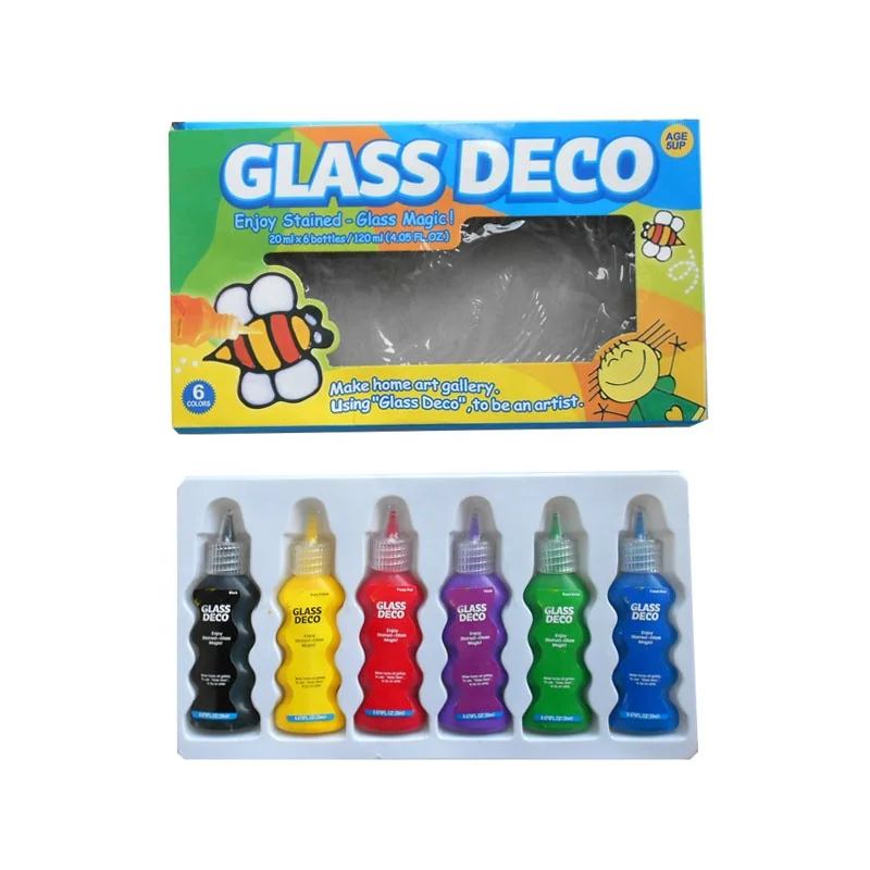 
DIY Glass Deco Window Art Paint Toy For Children Set 3D Removable Glass Paint For Kids Art &Craft 