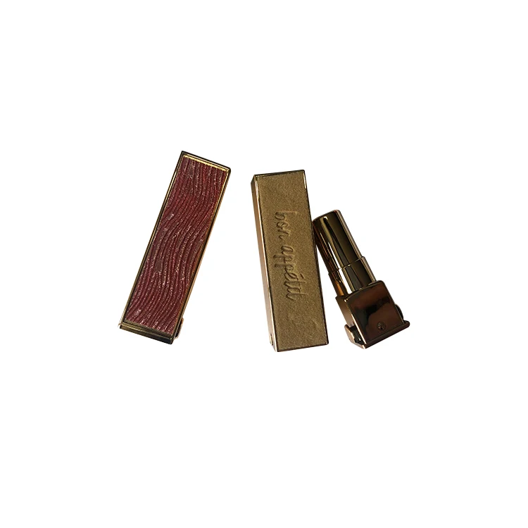 
2021 hot new product makeup luxurious gold metalized plastic empty lipstick tube/casing/case/container 
