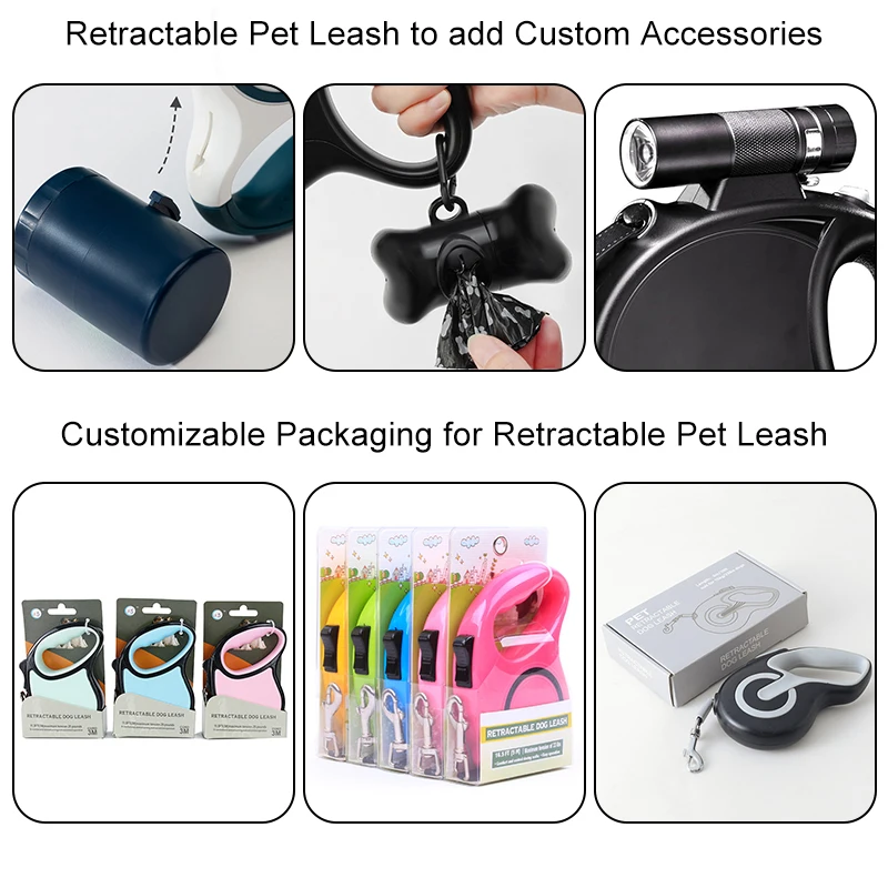 WeLove Wholesale Custom Logo Heavy Duty Adjustable Collars Dog Accessories Lead Strap Automatic Pet Retractable Dog Leash