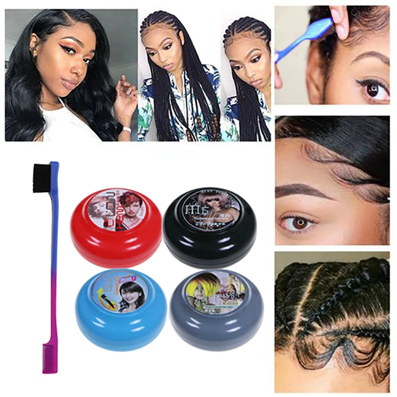 Custom Logo Shine 4C Edge Control Braid Hair Gel For Black Women