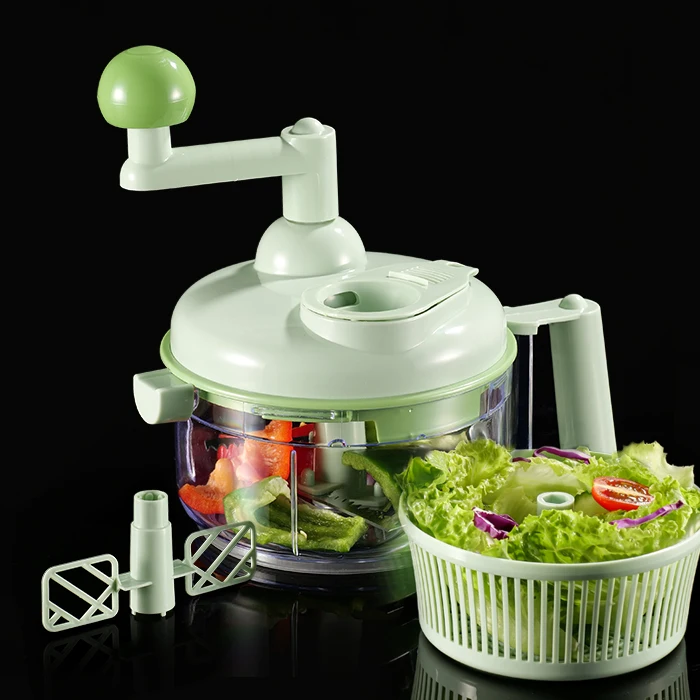Smile mom Multifunctional Kitchen Chopper Vegetable Slicer Manual Salad Spinner Speedy Vegetable Chopper