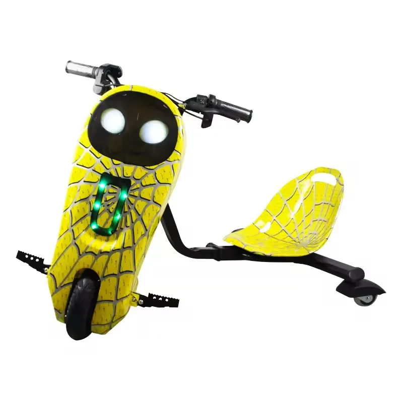 middle size factory cheap OEM Length Adjusted Adults 3 wheel electric 360 drifting scooter drift trike go kart toys