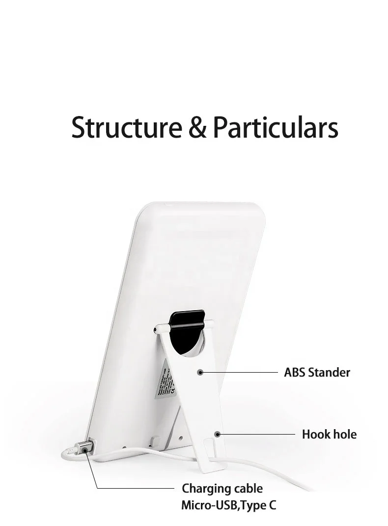 Popular phototherapy lamp  modern design  led therapy lamp sunlight lamp 10000lux JSK-30