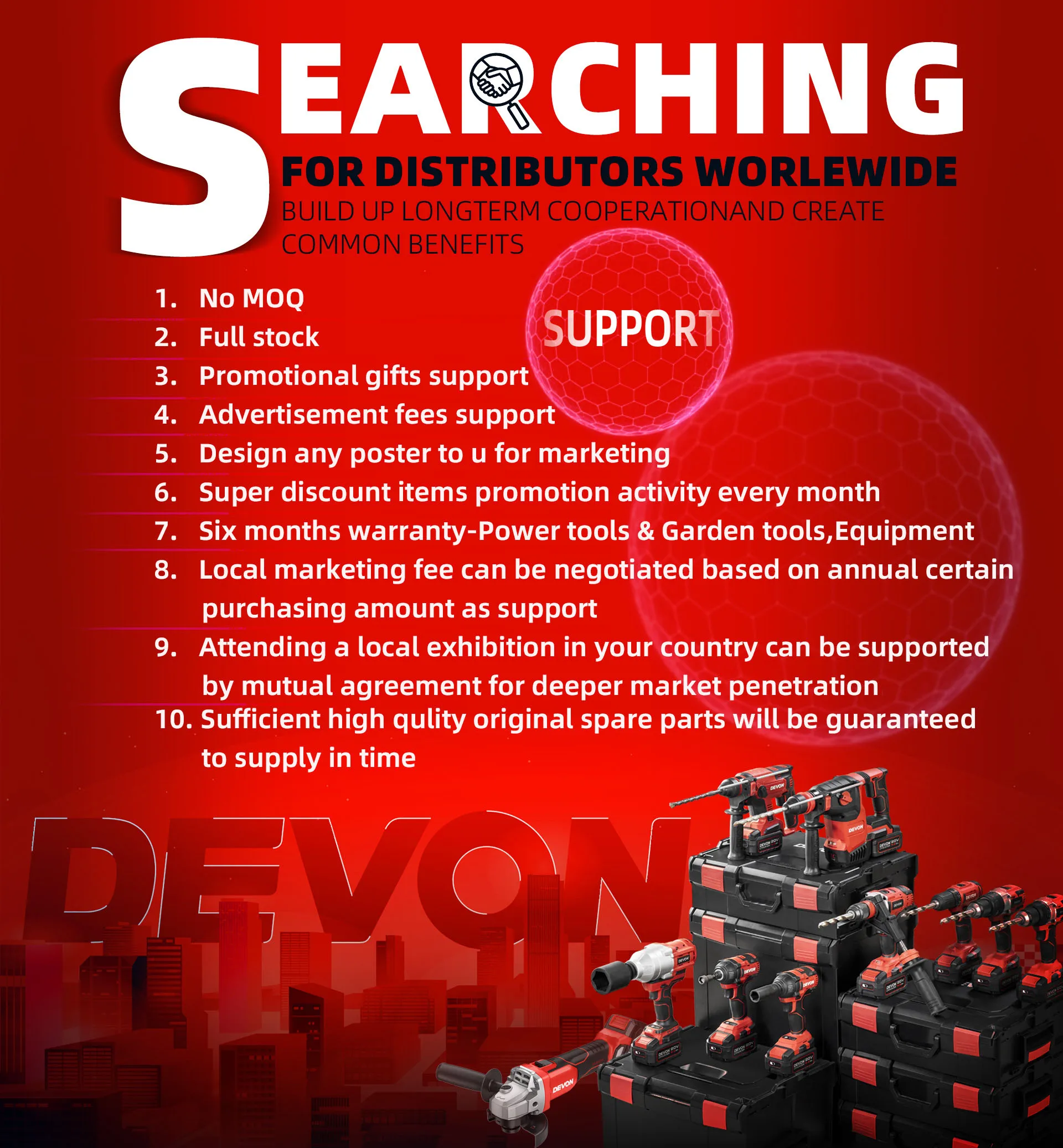 Special Offer DEVON Factory bare tool  Hand-held Power Tool 20v Lithium-ion Brushless Reciprocating Saw