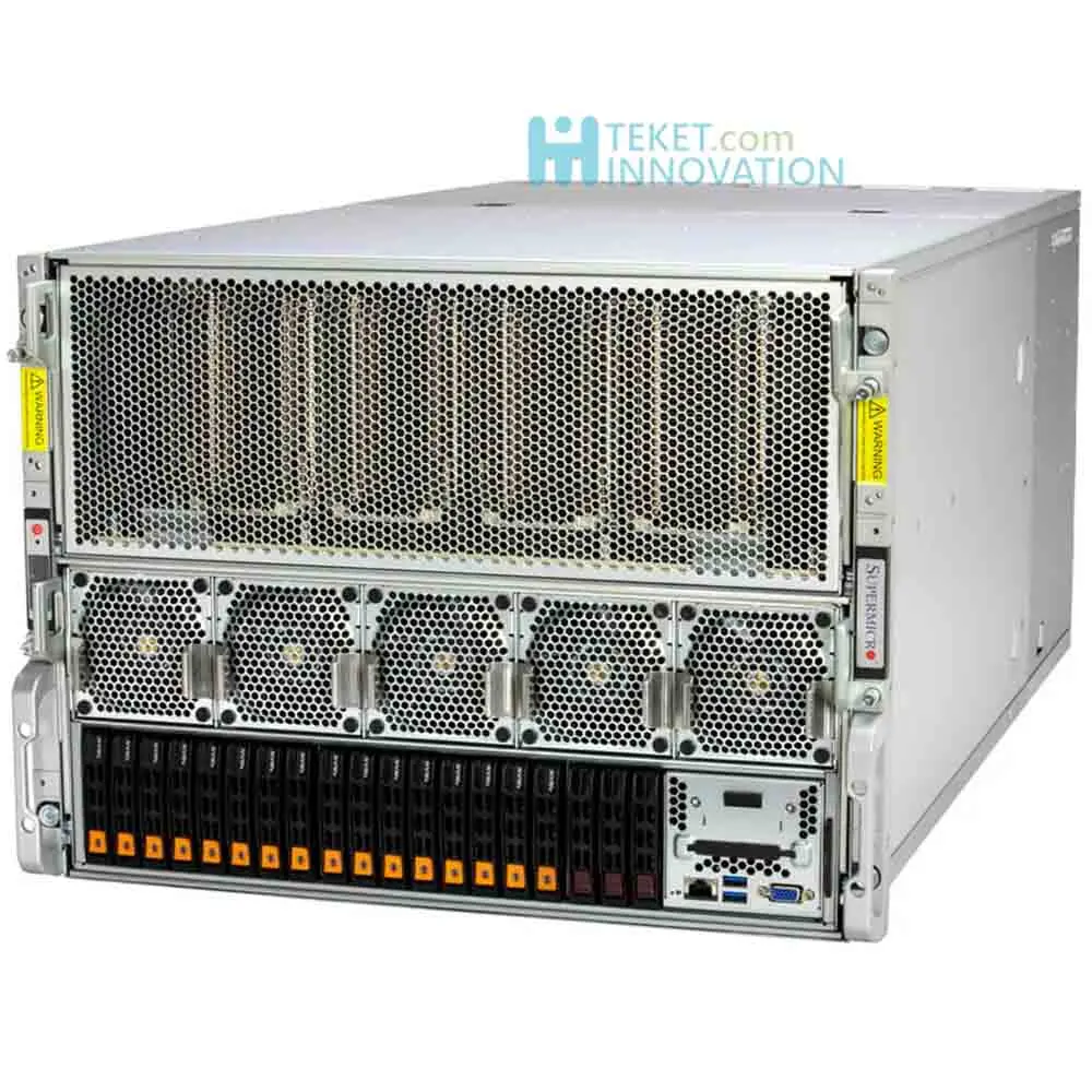 Масштабируемые процессоры Intel Xeon 4-го поколения Supermicro SYS-821GE-TNHR, 350 Вт TDP, DDR5-4800, 10 PCIe Gen 5,0 X16, SATA NVMe, 10 вентиляторов