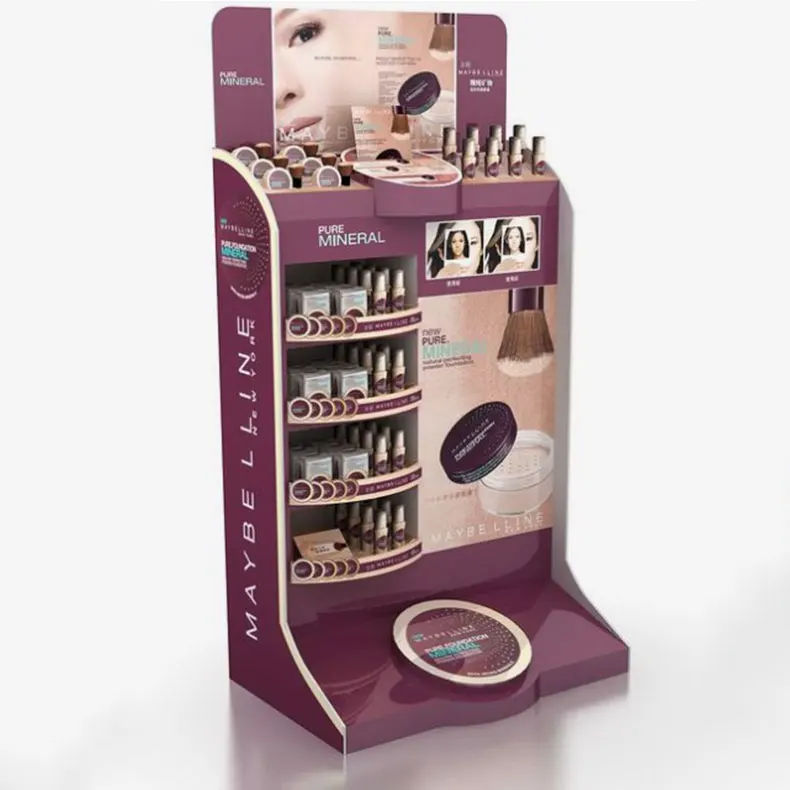 Customize  factory direct Cosmetic Display Stand Makeup showcase for Store