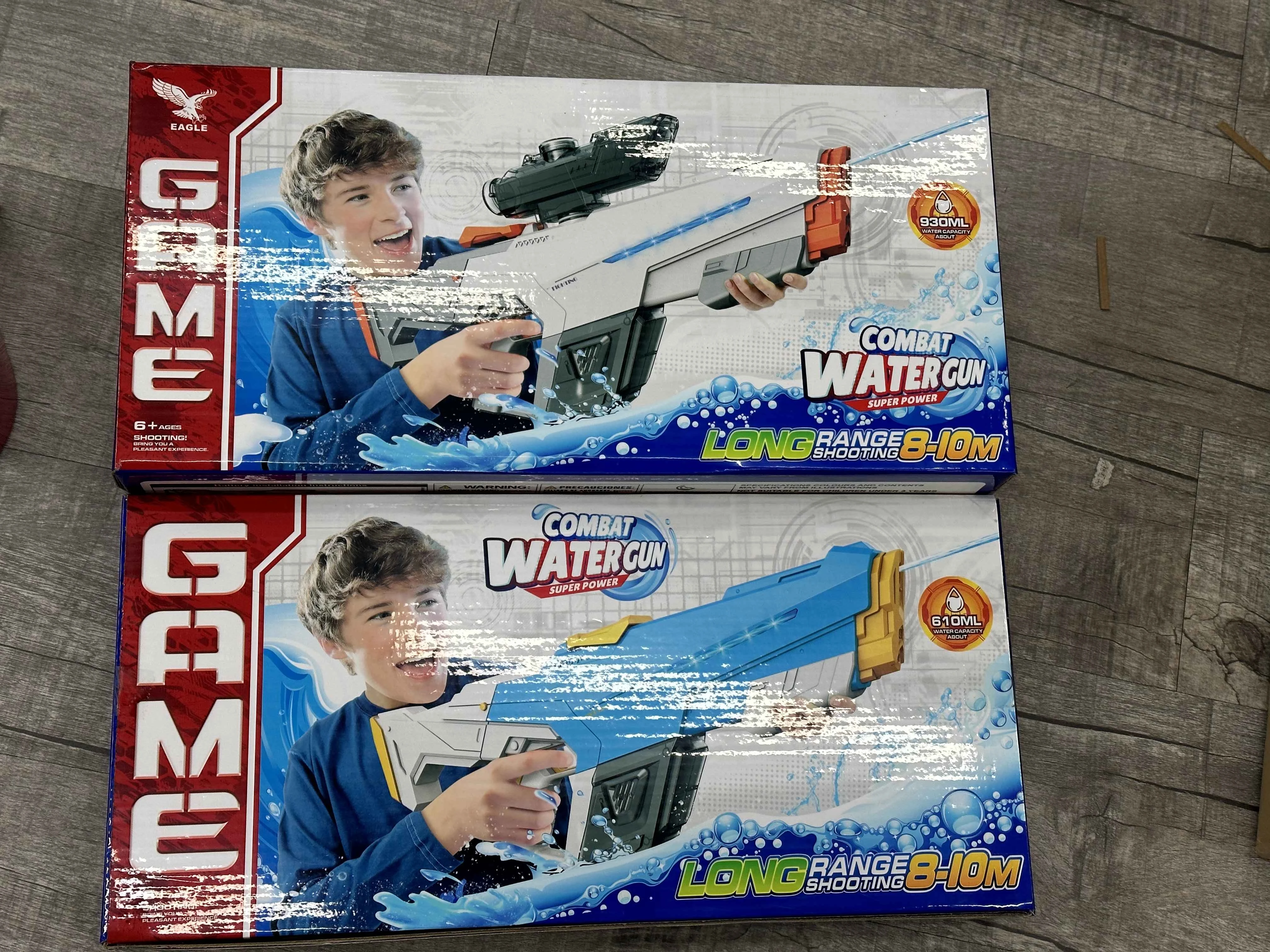 2024 Outdoor Toys Auto Refill Electric Kids Toy Gun Water Gun Automatic Squirt Toys Guns for adults with Light