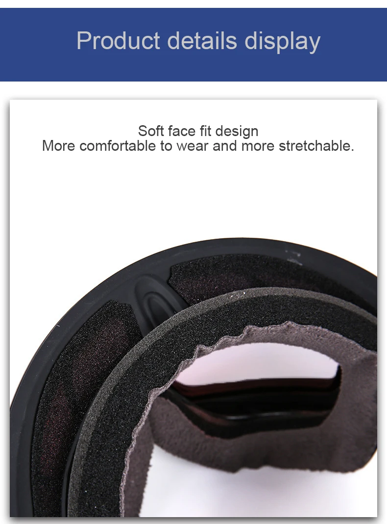 Hotselling Ski Goggles Anti-Fog Custom OEM Ski Goggles Mirror Lens Unisex Sport Goggles