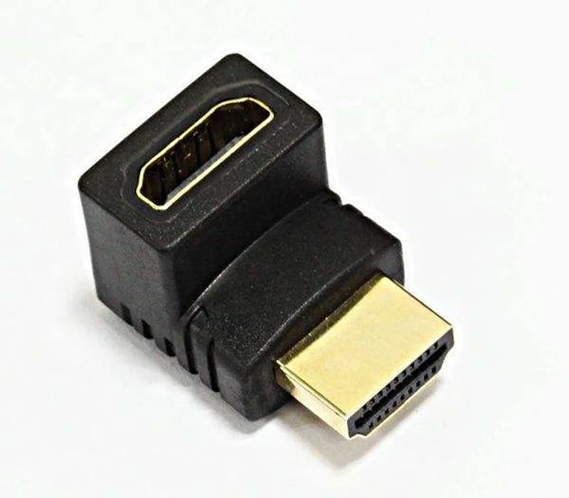 Переходник-удлинитель для кабеля 90 градусов HDMI штекер-гнездо для 1080P HDTV hdmi-адаптер