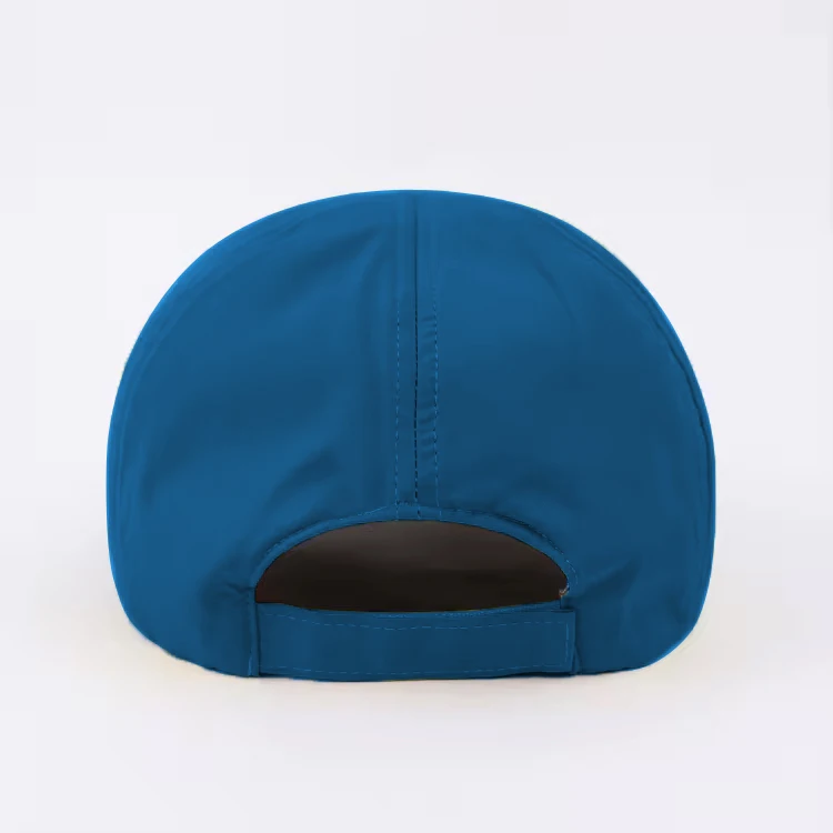 Qianzun Reflective Running Hat Lightweight Dark Blue Waterproof 6 Panel Polyester Baseball Hat