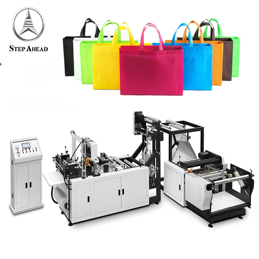 Full-automatic non-woven box bag making machine, 5 in 1 non woven fabric making machine