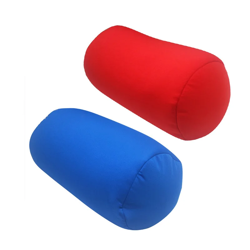 Microbead Log Roll Pillow Squish Tube Bolster Cushion  Back Head Neck Support Sleeping Throw  Roll Travel Polystyrene Pillows