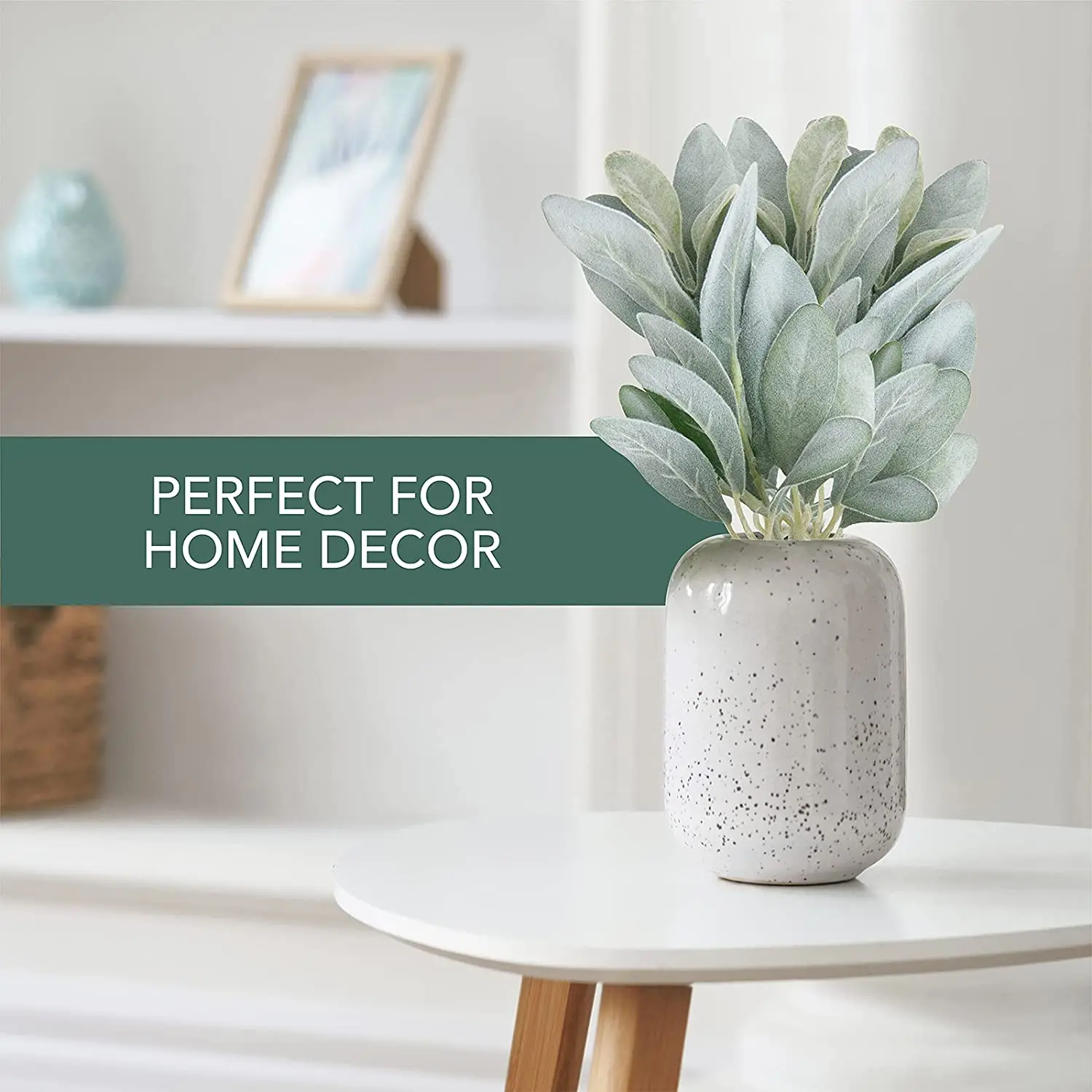 Faux Lambs Ear Stems Greenery For Wreath Making