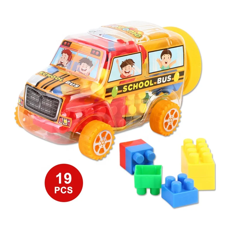 104PCS Plastic Kids Brick Toy Educational Building Block Play Set