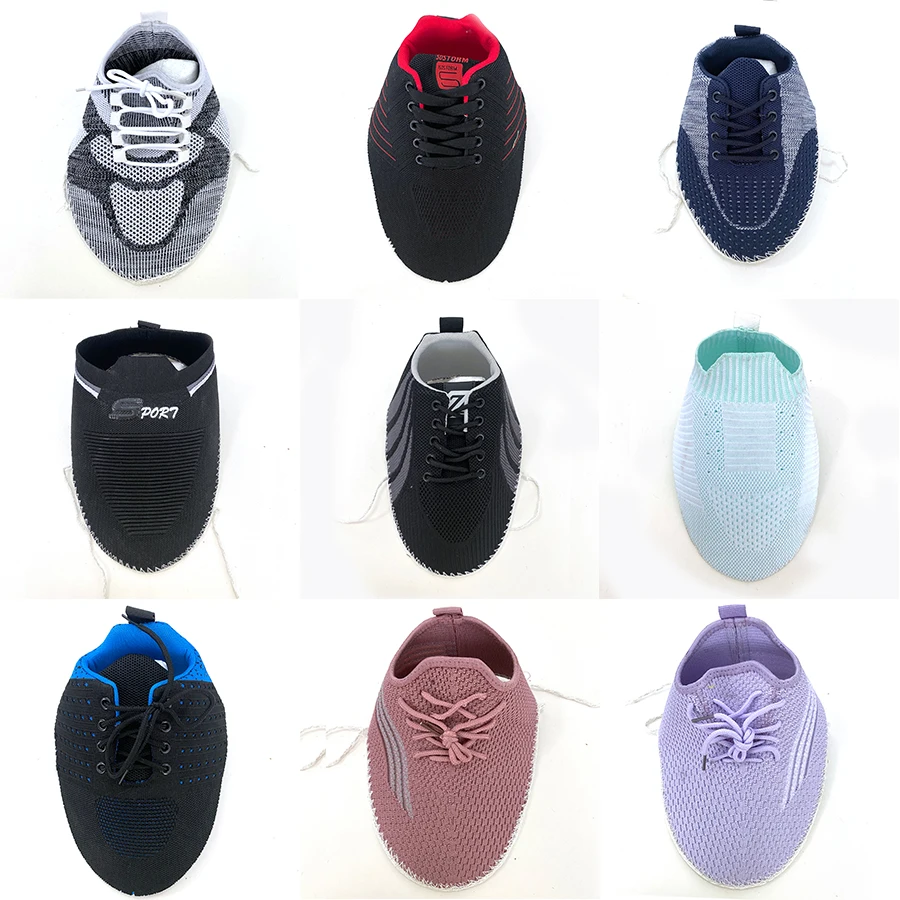 High quality sole shoes fly knit finished upper shoes material for upper shoes