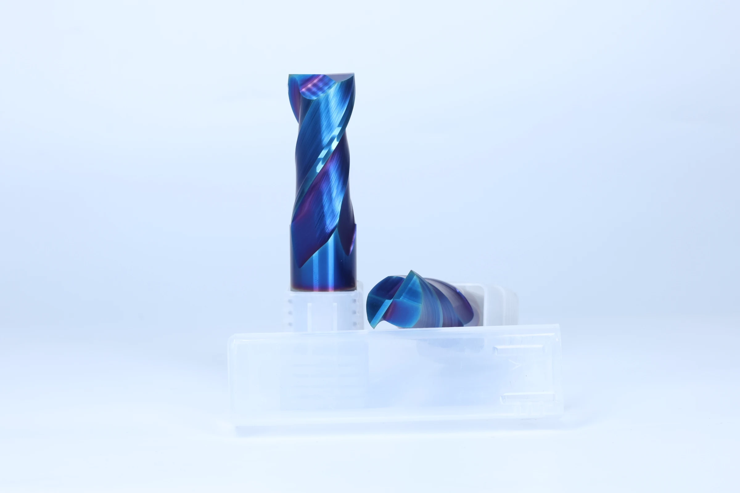 Original factory 65 Degree Blue Nanometer 2-Edge Milling Cutter for Carbon and Steel