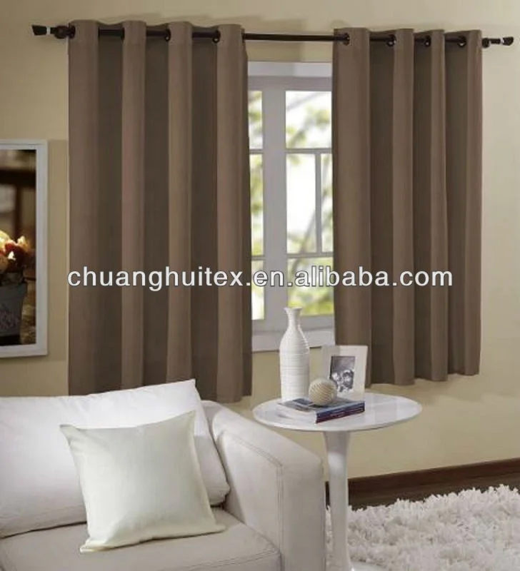 Wholesale Decorative Living Room 100% Polyester Woven Linen Look blackout curtain fabric