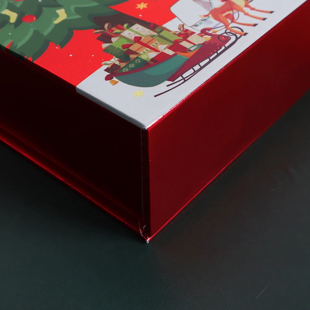 Red Packing Christmas Top Coat Gel Tips Kit with Mini UV Lamp Private Label Manicure Tools Set Nail Gel Gift Set Design Finger