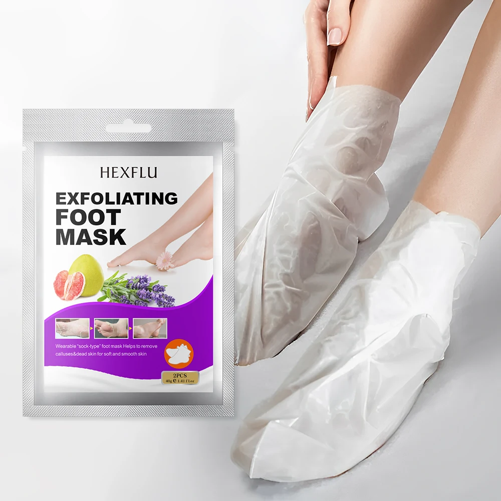 Best seller Foot mask  Exfoliating Scrub Pedicure Spa Socks Foot Peel mask Feet Care For Heels Remove Dead Skin Moisturizing