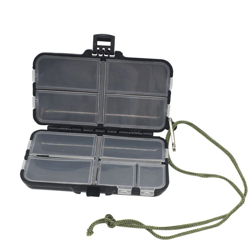 New Multifunctional Fishing Tackle Box 10.5/6.5/3.3cm Hook Accessory Boxes Small Fishing Tackle Boxes