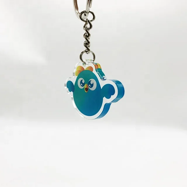 New product Wholesale Custom Printed DIY Yageli  KeyChain polymethyl methacrylate PinTransparent Epoxy Acrylic Charms Custom