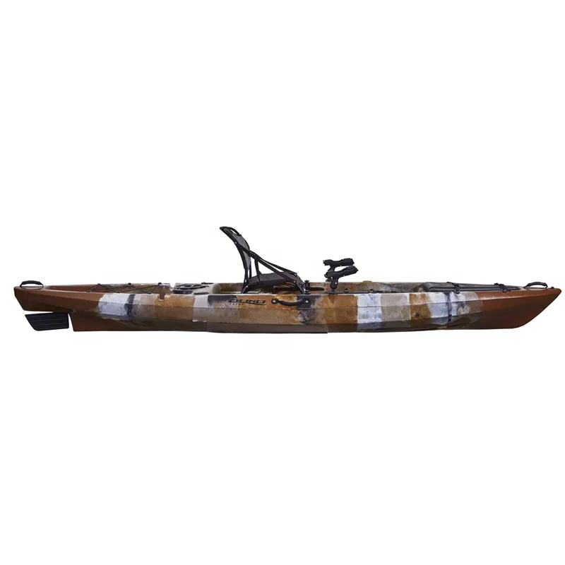 Plastic LLDPE New design sit on top single kayak fishing pedal fishing kayak