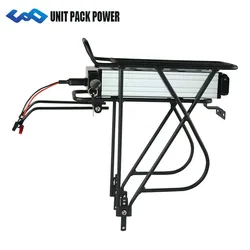 Free shipping US stock 48v 15Ah 18Ah lithium ion electric bike battery with free rear rack