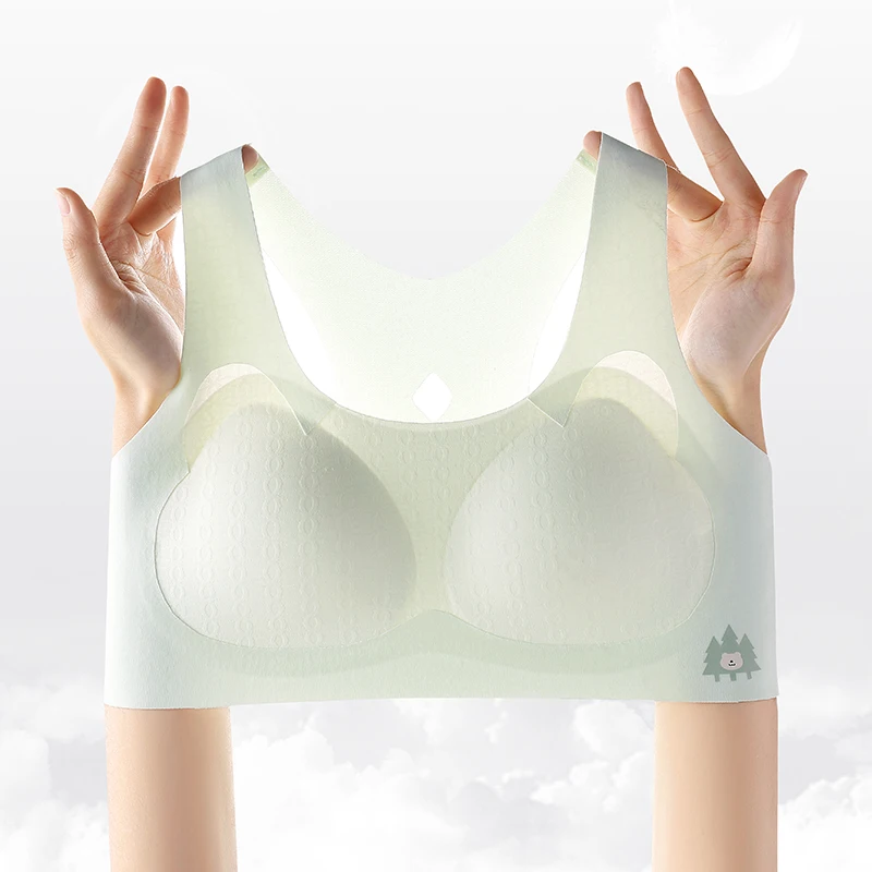 High Quality Free Size Breathable Push Up Girl Bra Teenagers Comfortable One-Piece Sports Bra Wire Free Sports Bras for Girl