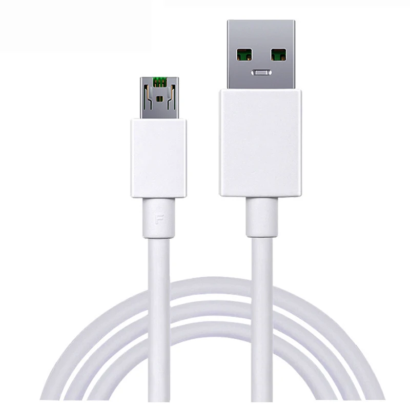 OEM Original android cable 4A High speed 3ft 6ft 1.5M Micro usb V8 charging white cable usb A to USB B For OPPO VIVO