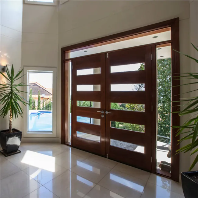 Modern cedar wooden door  with wooden door frames designs