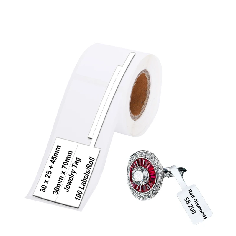 Детский ценник для ювелирных изделий печатная наклейка этикетка штрих-кода qr-кода серии DP23