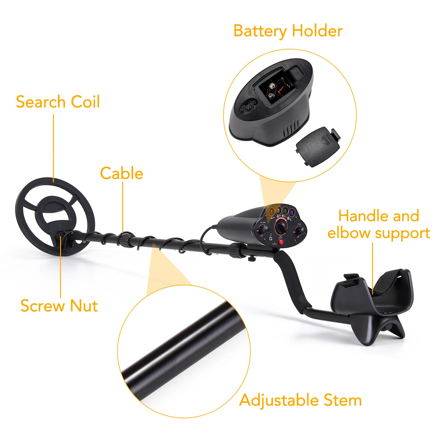 Tianxun New Metal Detector for Adults & kids MD-5010 Professional Higher Accuracy Gold Detector