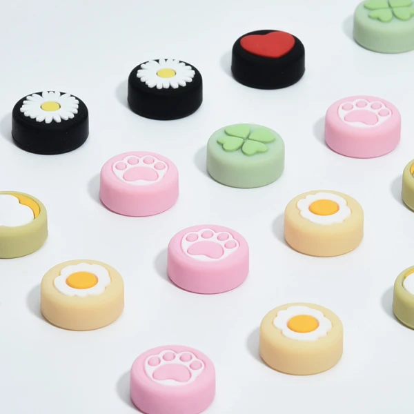 YuanQi Wholesale Accessories Custom Anti-slip Cute Shell Thumbstick Protective Cover Soft Silicone Case for Nintendo Switch Lite