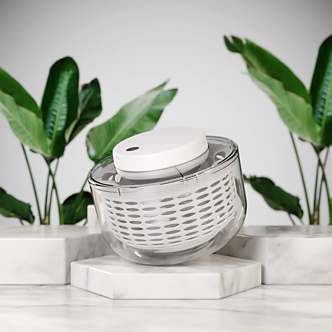 2024 New 4.75L Plastic Kitchen Gadget Dry Salad Spinner With Pump Fruit & Vegetable Tools for Salads