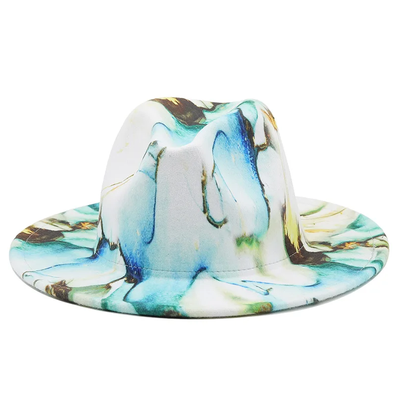 Customized cheap price printing wool felt fedora hats women wholesale 2022 female