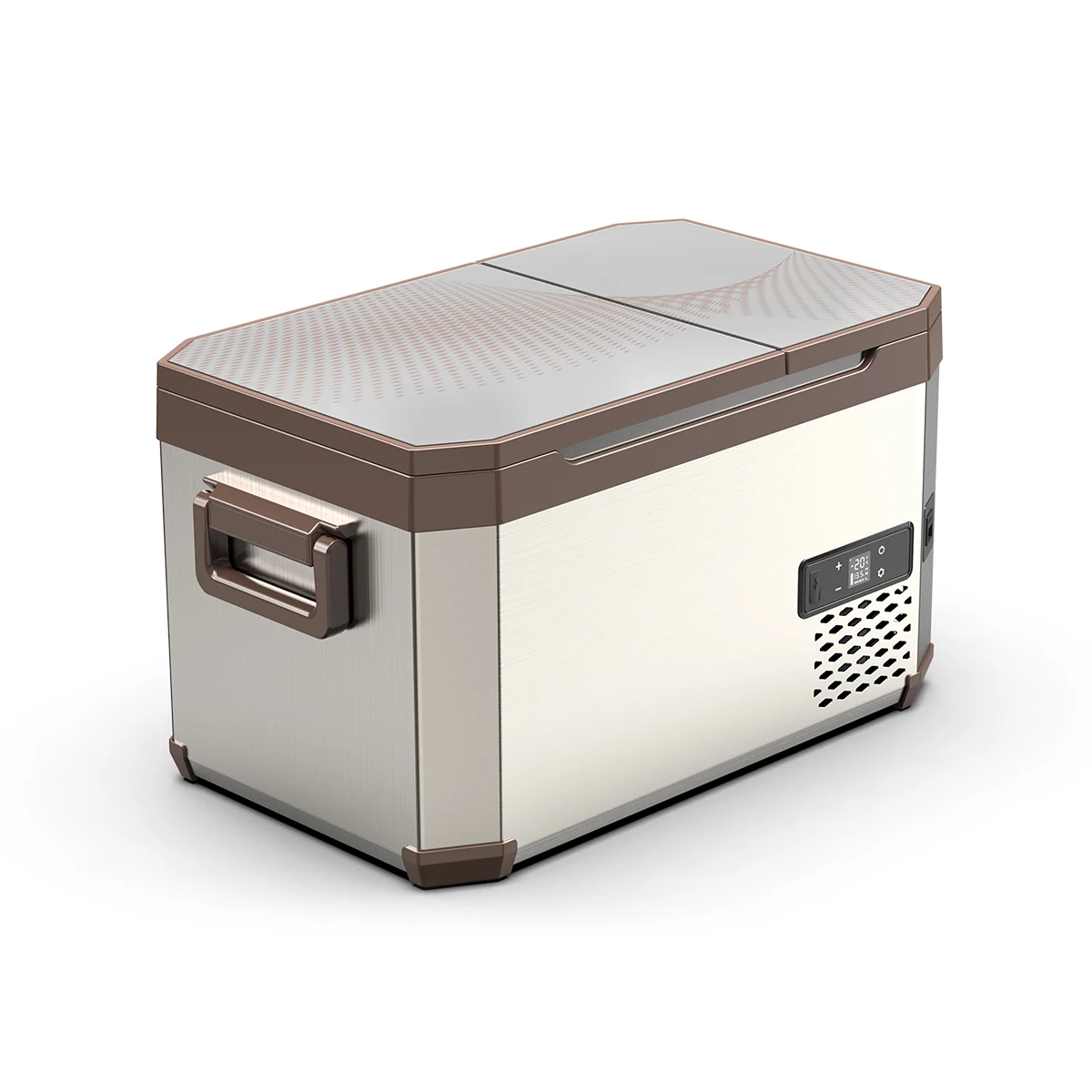 Alpicool AH35 12V Small AC DC Dual Use Cooler Portable Compressor Electric Freezer Dual Zone Car Fridge Camping Refrigerator