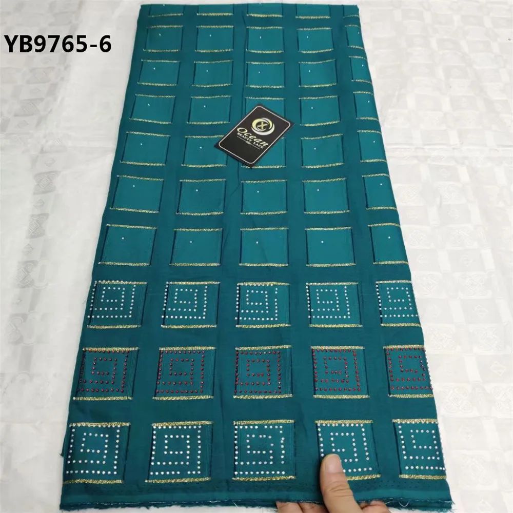 September promotion Deep green 3D african swiss voile lace voile suisse dentelle africain fabric