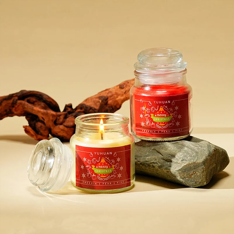 Custom Label Logo Jar Holiday Gift Soy Wax Wholesale Aroma Candles Fragrance Oil Candle Scented