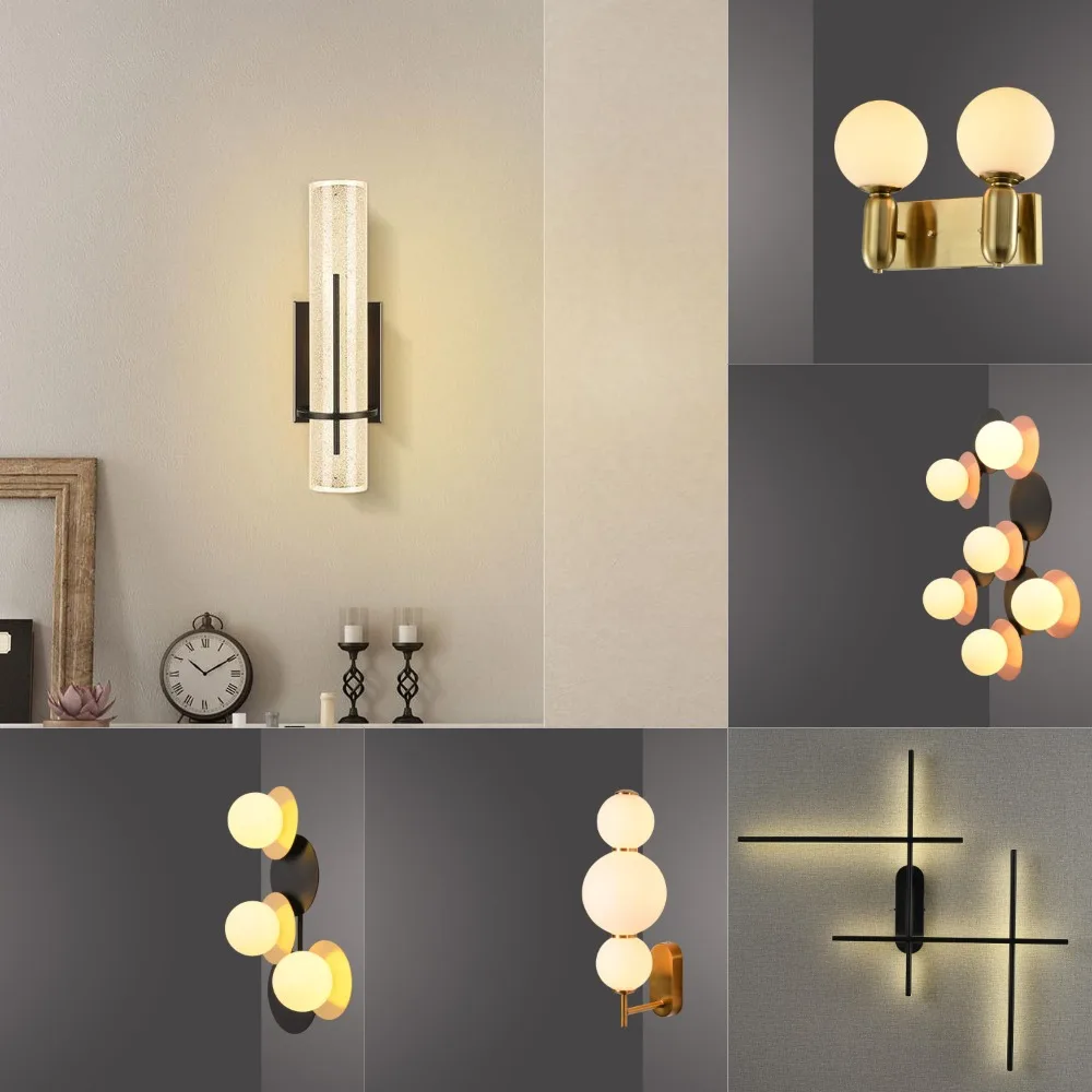 indoor nordic wall light Led Vanity Fixture Bedside  Wall Lamps Sconce For home